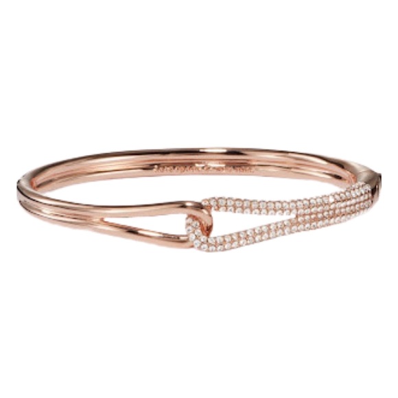 KATE SPADE • Rose Gold Get Connected Infinity Bangle Bracelet - Picture 1 of 4